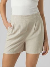 Vero Moda Ženske kratke hlače VMJESMILO 10279694 Silver Lining (Velikost S)