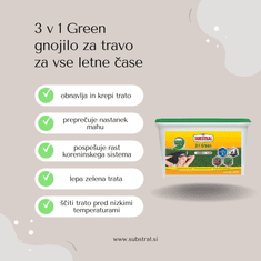 Substral 3 v 1 Green gnojilo za travo za vse letne čase, 5 kg + DARILO