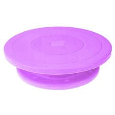 Northix Vrtljivi krožnik za torto - vijoličen - 28 cm 