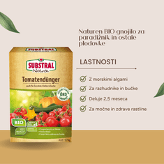 Substral Naturen BIO gnojilo za paradižnik in ostale plodovke, 1.7 kg + DARILO