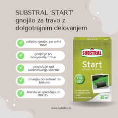 Substral START gnojilo za travo z dolgotrajnim delovanjem, 800 g + DARILO