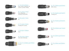 Avacom QuickTIP 65W - univerzalni adapter za prenosne računalnike + 13 priključkov