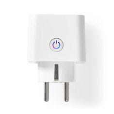 Nedis WIFIP121EWT - Pametna vtičnica WiFi |Tip E (CEE 7/6)| -10 - 45 °C | Android / IOS | Bela