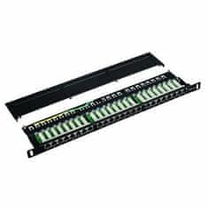 DATACOM Patch panel 19" STP 24 portov CAT5E LSA 0,5U