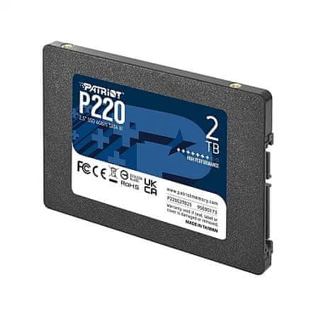 Patriot P220/2TB/SSD/2,5"/SATA/3R