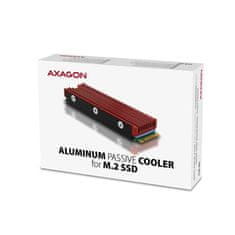 AXAGON CLR-M2, aluminijasti pasivni hladilnik za SSD M.2 2280