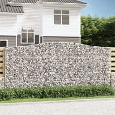 shumee Obokane gabion košare 9 kosov 400x50x180/200cm pocinkano železo