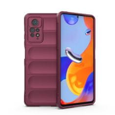 slomart magic shield etui za xiaomi redmi note 11 pro fleksibilen oklepni etui burgundske barve