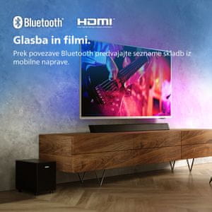 HDMI ARC. Soundbar upravljajte z daljinskim upravljalnikom televizorja.