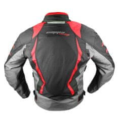 Cappa Racing Moto jakna AREZZO tekstil črno/rdeča 3XL