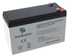 Baterija Conexpro AGM-12-7.2 VRLA AGM 12V/7,2Ah, F2