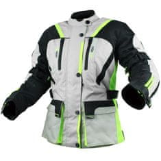 Cappa Racing Ženska tekstilna motoristična jakna MELBOURNE, siva/fluo/črna XL