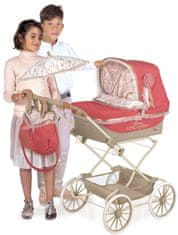 DeCuevas 82033 REBORN zložljiv voziček za lutke z dežnikom in dodatki Martina 2020 - 90 cm
