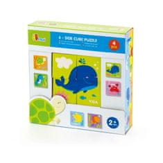 Viga Toys Lesena morska sestavljanka Viga Toys 4 Montessori bloki