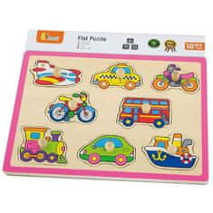 Viga Toys Lesene sestavljanke Puzzle Vozila Viga Toys