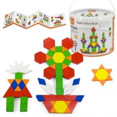 Viga Toys VIGA Lesene ravne opeke v vedru 250 kosov Montessori