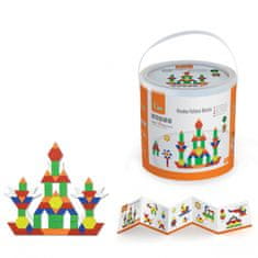 Viga Toys VIGA Lesene ravne opeke v vedru 250 kosov Montessori