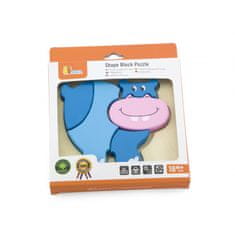 Viga Toys VIGA Prva lesena sestavljanka za malčke Hippo