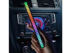 Verkgroup LED RGB aku. dekorativni stolpec USB – glasbeno delovanje 18cm