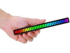 Verkgroup LED RGB aku. dekorativni stolpec USB – glasbeno delovanje 18cm