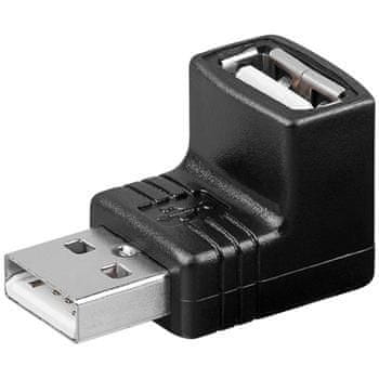 PremiumCord USB redukcija A-A, moški/ženska 90°