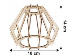 Berge Stropna viseča svetilka 3xE27 DIAMOND WOOD