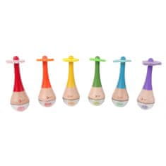 Classic world CLASSIC WORLD Rattle 2v1 Leseni inštrument Rainbow Maracas 1 kos.