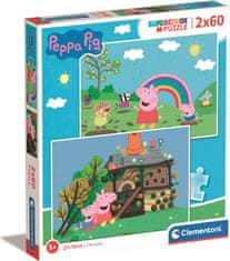 Clementoni Pepin Pig Puzzle 2x60 kosov