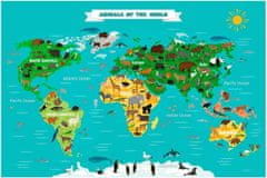 OOTB Zemljevid živali sveta “scratch me” 