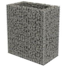 Vidaxl Visoka greda gabion pocinkano jeklo 90x50x100 cm