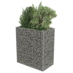 Vidaxl Visoka greda gabion pocinkano jeklo 90x50x100 cm