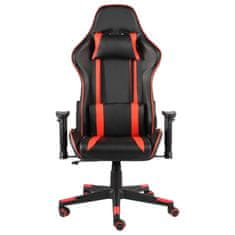 Vidaxl Vrtljiv gaming stol rdeč PVC