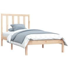 Vidaxl Posteljni okvir iz trdne borovine 90x200 cm