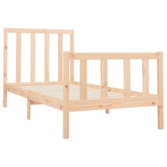 Vidaxl Posteljni okvir iz trdne borovine 100x200 cm