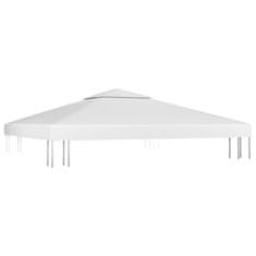 Vidaxl Streha za paviljon 2-delna 310 g/m2 3x3 m bela