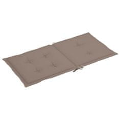 Vidaxl Blazine za vrtne stole 6 kosov taupe 100x50x4 cm