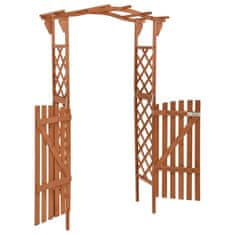 Greatstore Pergola z vrati 116x40x204 cm trden les jelke