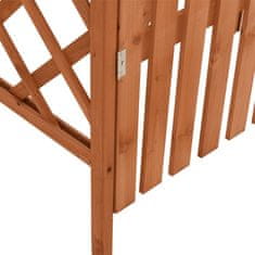 Vidaxl Pergola z vrati 116x40x204 cm trden les jelke