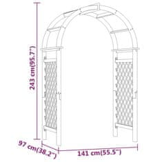 Vidaxl Obok z mrežo 141x97x243 cm impregnirana trdna borovina