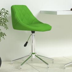 Vidaxl Vrtljivi pisarniški stol, zelen, umetno usnje