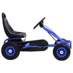 Vidaxl Gokart na Pedale s Pnevmatikami Modre Barve