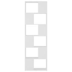 Vidaxl Knjižna omara za razdelitev prostora bela 60x24x186 cm