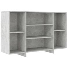 Vidaxl Komoda betonsko siva 120x30x75 cm iverna plošča