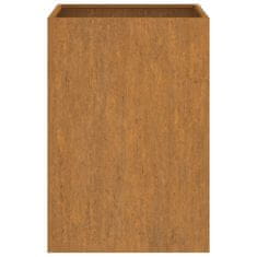 Vidaxl Cvetlično korito 52x48x75 cm corten jeklo