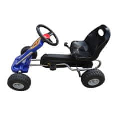 Greatstore Gokart na pedale modre barve