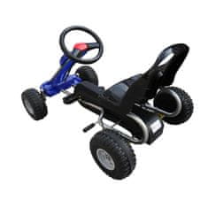 Greatstore Gokart na pedale modre barve