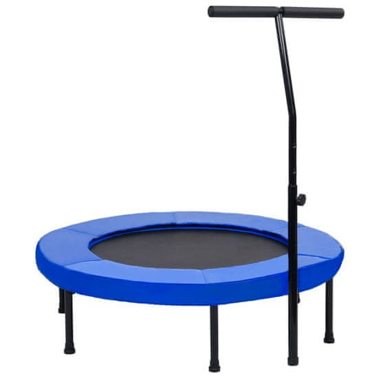 Vidaxl Fitnes trampolin z ročajem in varnostno oblogo 102 cm