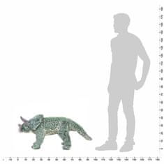 Vidaxl Stoječi plišasti triceratop dinozaver zelen XXL