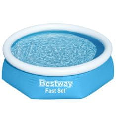 Vidaxl Bestway napihljiv bazen Fast Set, okrogel, 244 x 66 cm, 57265
