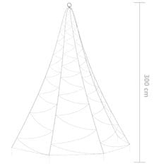 Vidaxl Stensko drevesce 260 hladno belih LED lučk 5 m notranje zunanje